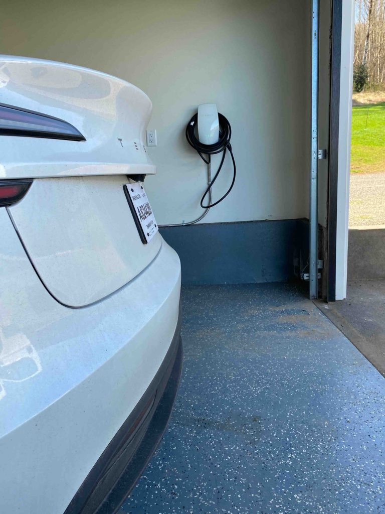 EV Charger on the wall