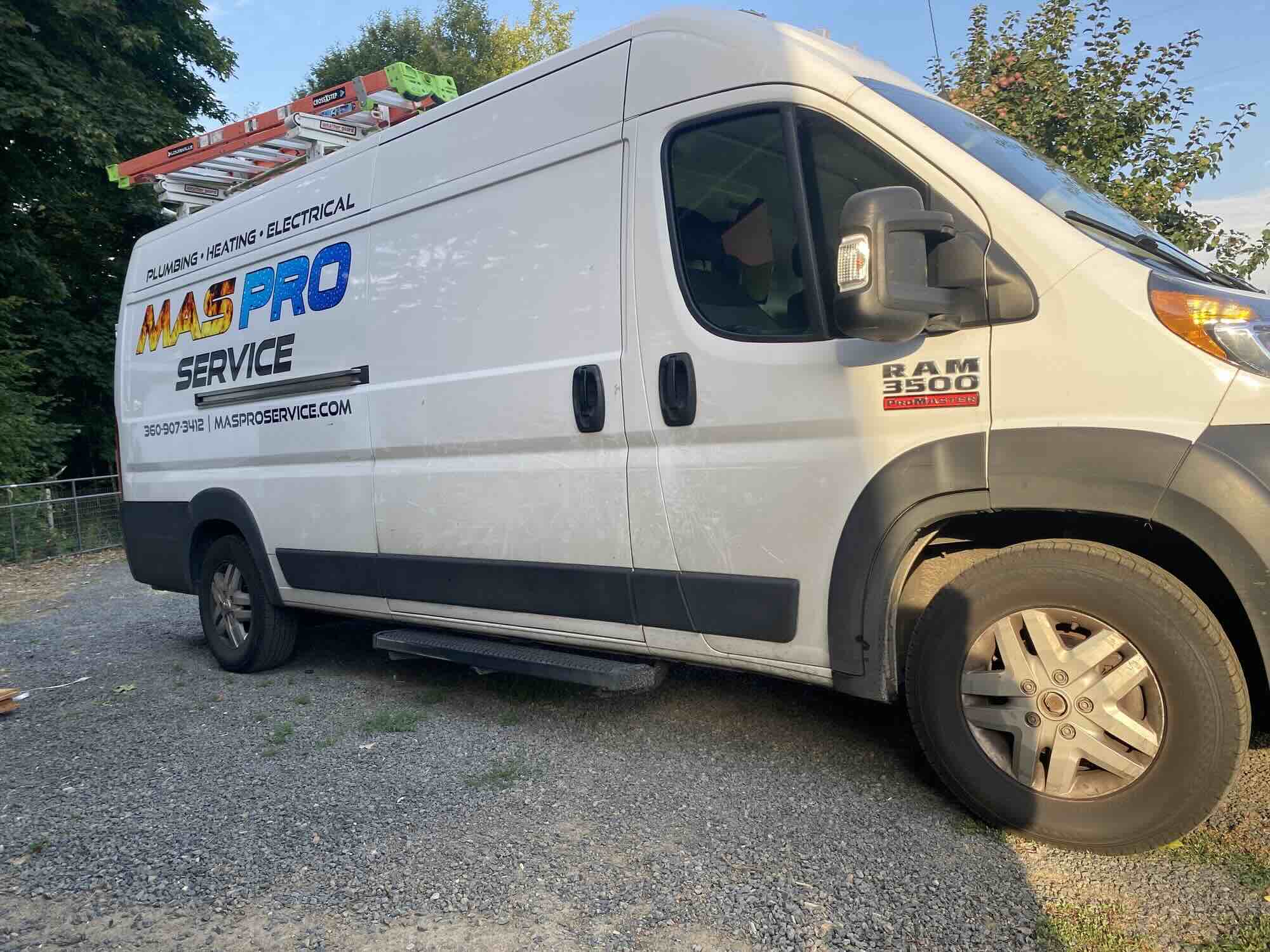 MAS Pro HVAC service van for Vancouver and Clark County WA