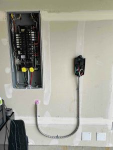 EV charger installation process, ev charger electrical wiring,
