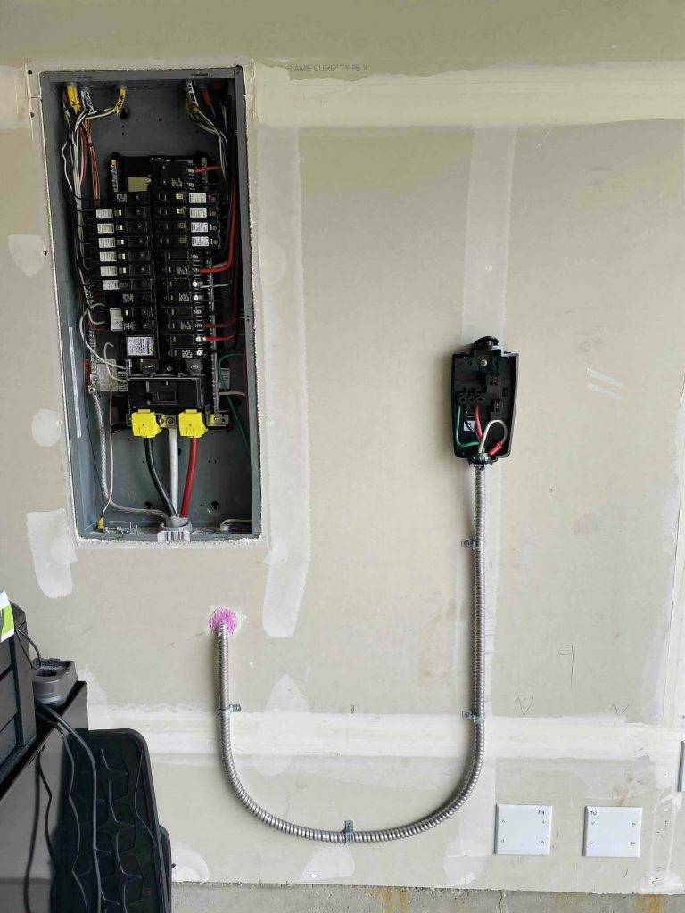 EV charger installation process, ev charger electrical wiring,