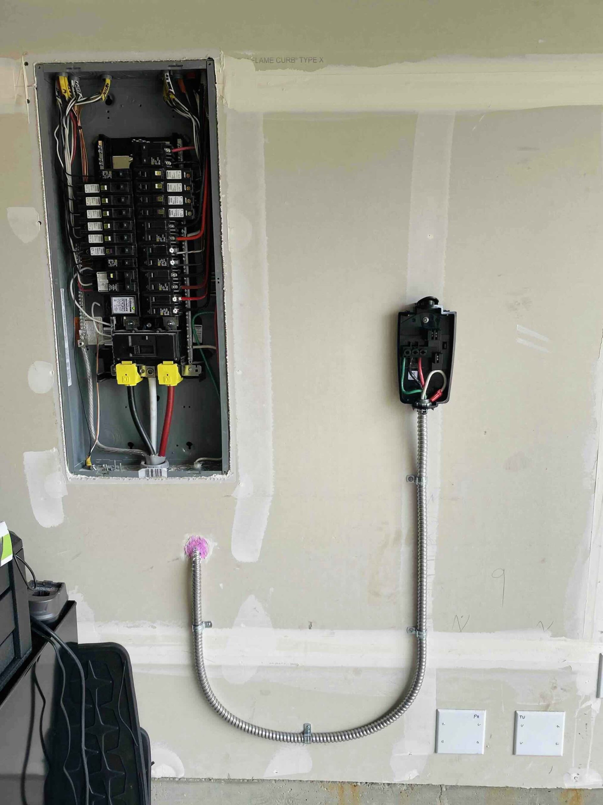 EV charger installation process, ev charger electrical wiring,