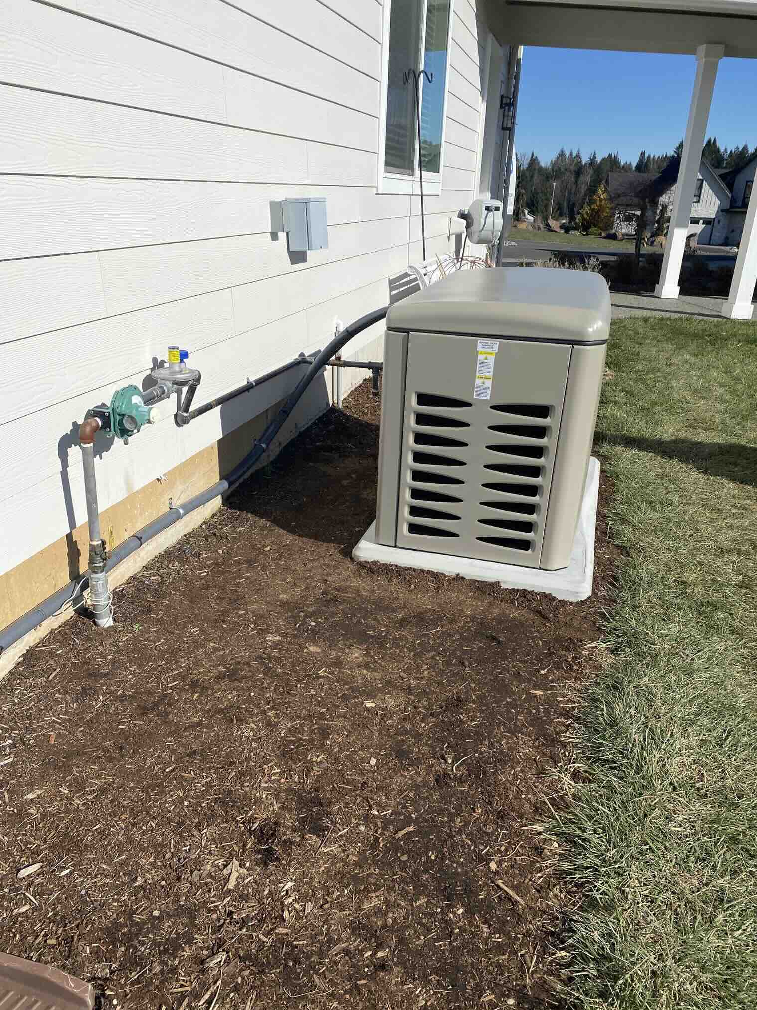 Kohler standby generator installed at a Clark County home